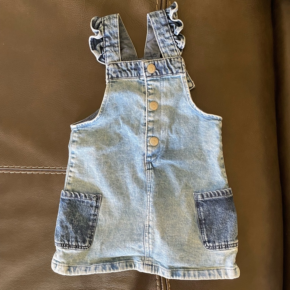 H&M 2T Jean Skirt Overalls
